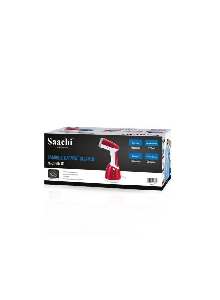 Saachi Handheld Garment Steamer 220 ml 1700 W NL-GS-395-BL Blue, Red  - Image 5