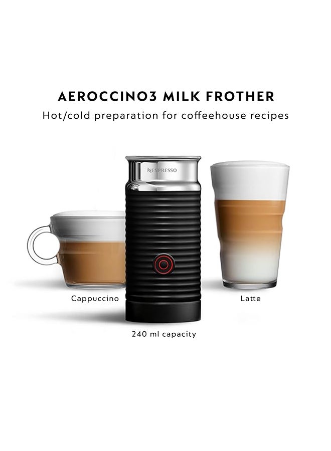 Nespresso - Nespresso Aerocino 3 Milk Frother 240 ml 500 W 3694-GB-BK Black - Image 1