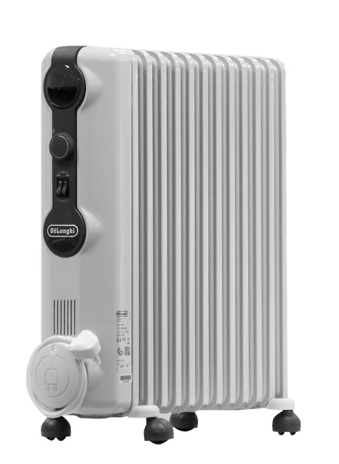 De'Longhi Oil Heater 12 Fins 2500 W TRRS1225 White  - Image 1