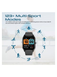 PROMATE Smart Watch, Premium Bluetooth 5.2 Fitness Tracker With 2-Inch TFT Display, 15-Day Battery Life, 123+ Sports Modes, 200 Watch Faces And IP67 Water Resistance For iPhone 14, Galaxy S23, XWatch-B2 Black  - Image 4