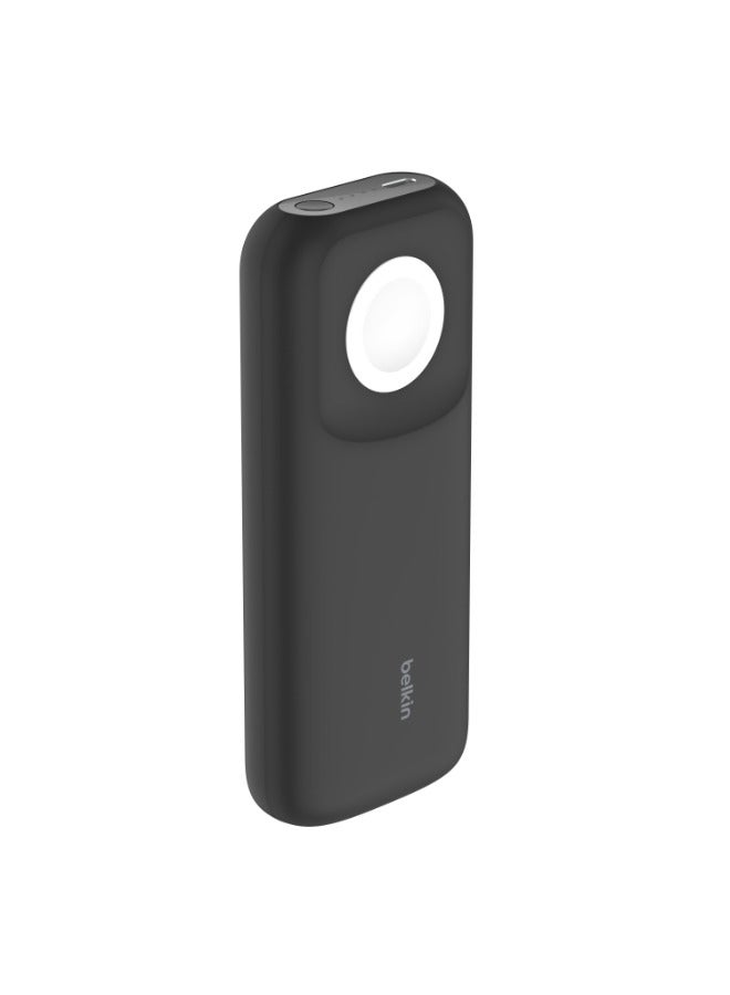 belkin 10000 mAh BoostCharge Pro Fast Wireless Charger For Apple Watch + PowerBank 10K Portable And Compact, 20W USB-C Output, For Apple Watch Ultra/8/7/6/5/4/3/2/1/SE, AirPods Pro 2nd Gen, iPhone 15/14/13/12/11 Black  - Image 2