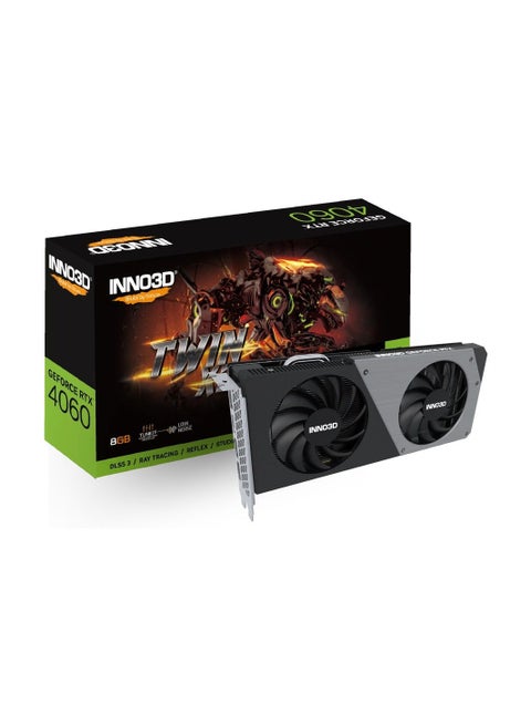GeForce RTX 4060 Twin X2 8GB GDDR6 Graphics Card Grey