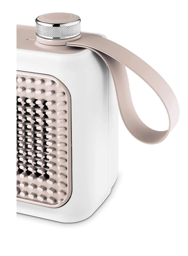 De'Longhi Capsule Desk Ceramic Fan Heater 360 W HFX10B03.PK White and natural pink - Image 5