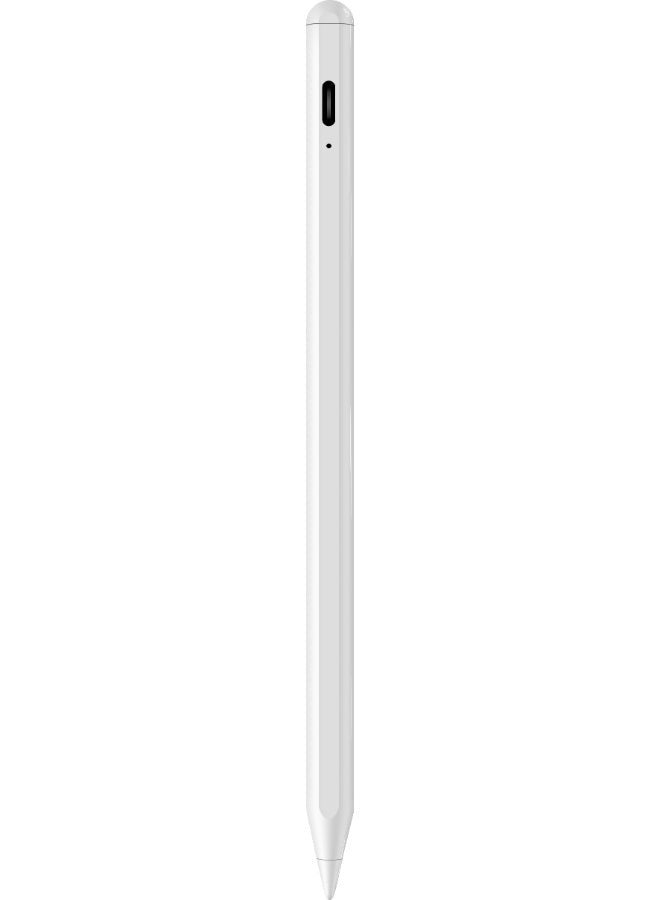 ADONIT Stylus Series, Magnetic Attachment, Palm Rejection, Long Battery Life, USB-C Charging, Lighweight And Easy To Use, Made For Android And iOS - White - Image 1