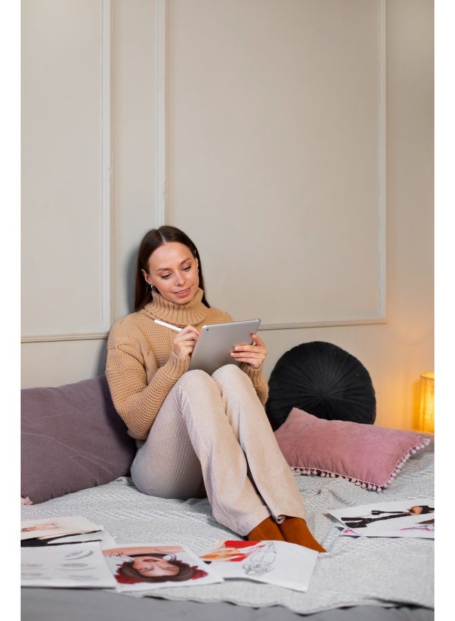 ADONIT Stylus Series, Magnetic Attachment, Palm Rejection, Long Battery Life, USB-C Charging, Lighweight And Easy To Use, Made For Android And iOS - White - Image 3