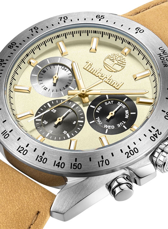 Timberland Men's Analog Round Shape Leather Wrist Watch TDWGF0009803 - 44 Mm  - Image 3
