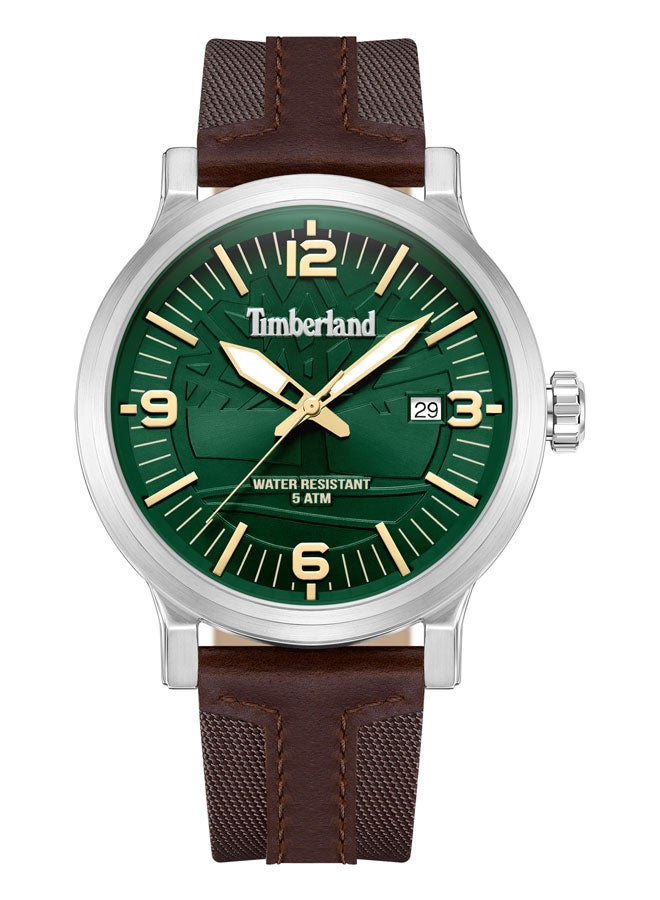 Timberland Men's Analog Round Shape Leather Wrist Watch TDWGN0029102 - 46 Mm - Image 1