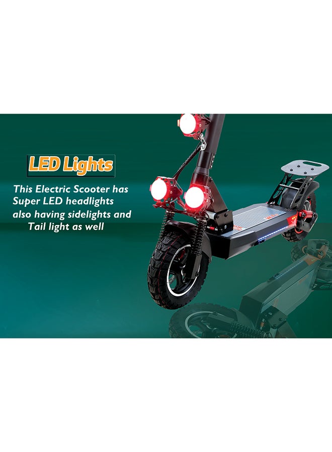 MYTOYS - Power Full Motor 750W Electric Scooter 2023 Upgraded Version 55KM/Hr Speed App Controlled 48V 15AH Off-Road Tires , Removeable Comfortable Seat, Super Bright LED 3 Front Lights - Image 1
