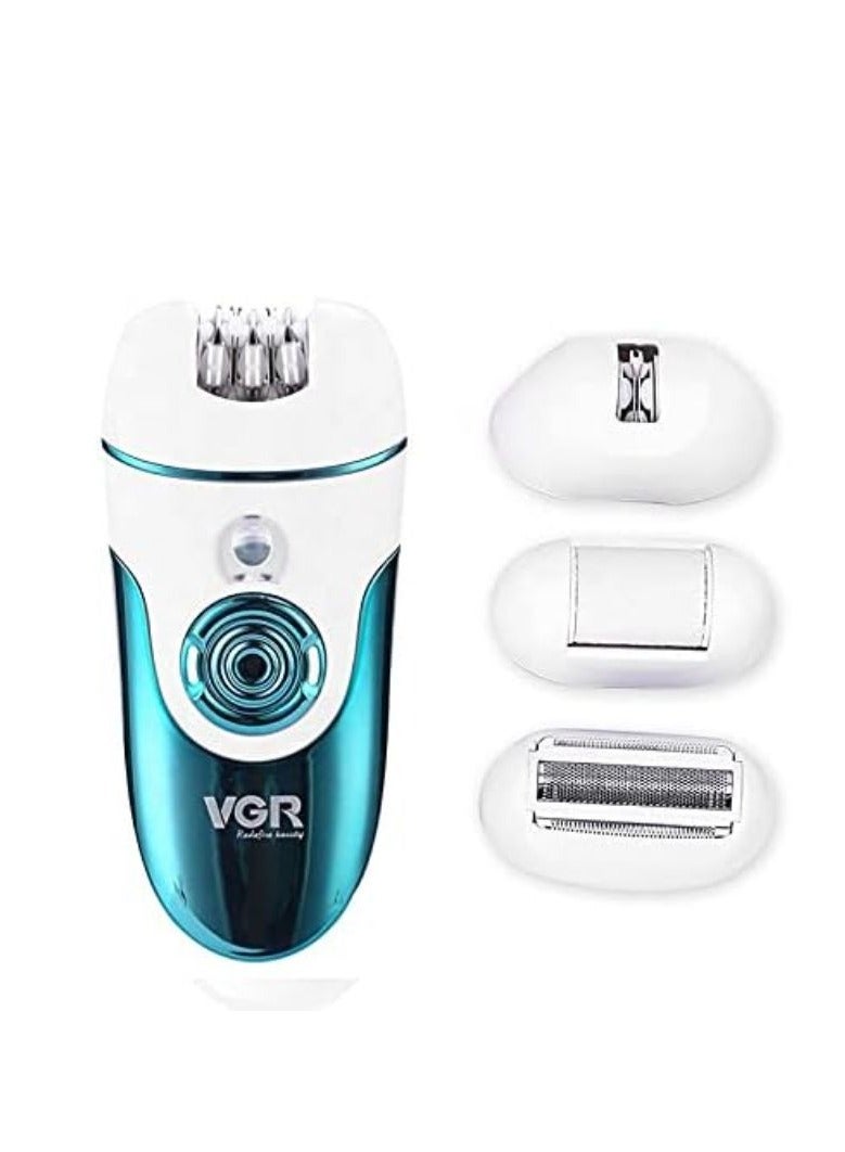 VGR - 4 In 1 Women's Cordless Shaver V-700 For Face, Legs, Armpit And Bikini - Image 1