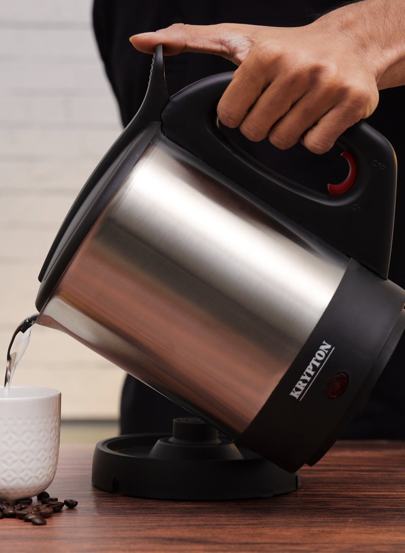 KRYPTON Stainless Steel Electric Kettle, 1.7L Cordless Kettle, KNK6326 1 kg 2200 W KNK6326 silver  - Image 2