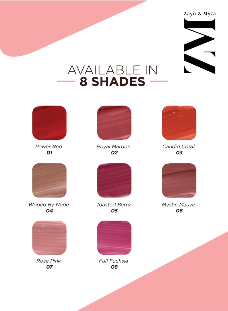 ZM Zayn & Myza - Transfer-Proof Power Matte Lip Colour Mystic Mauve - Image 1