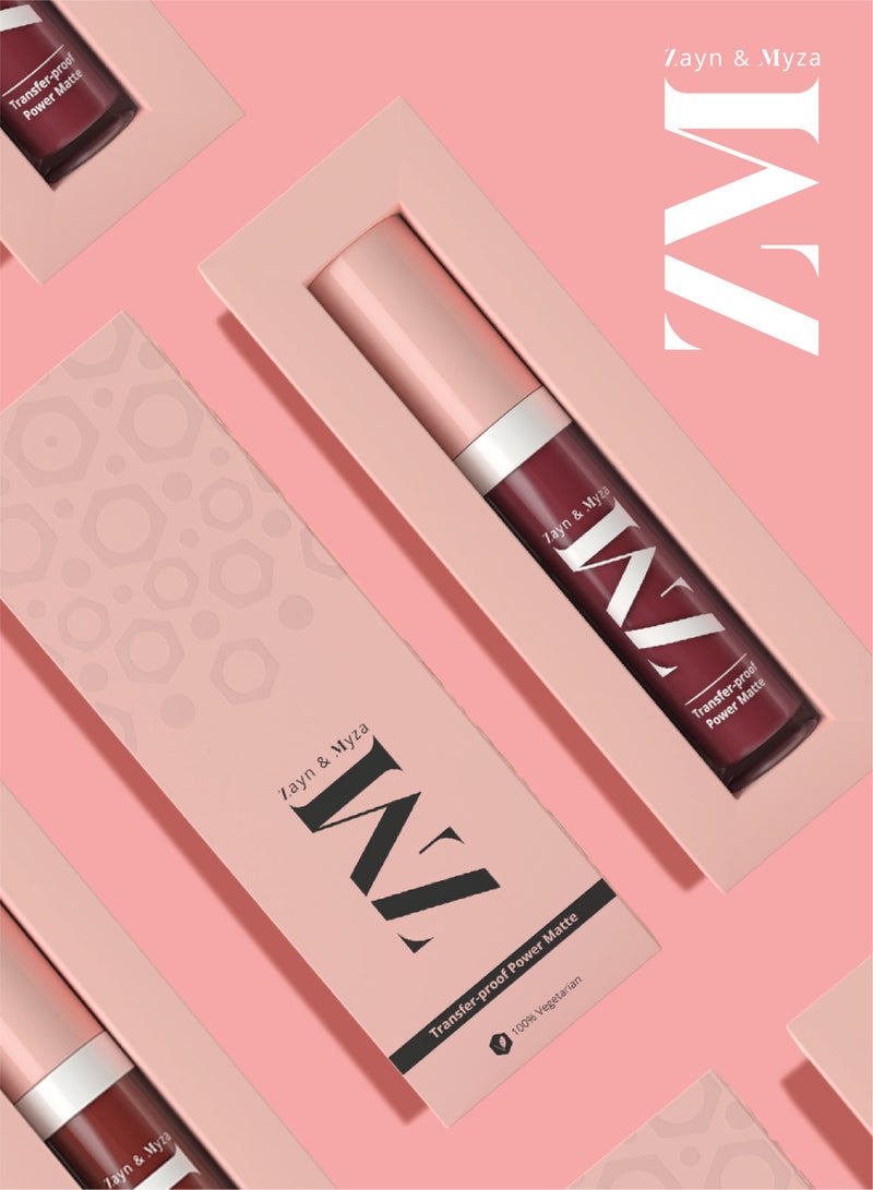 ZM Zayn & Myza - Transfer-Proof Power Matte Lip Colour Mystic Mauve - Image 1