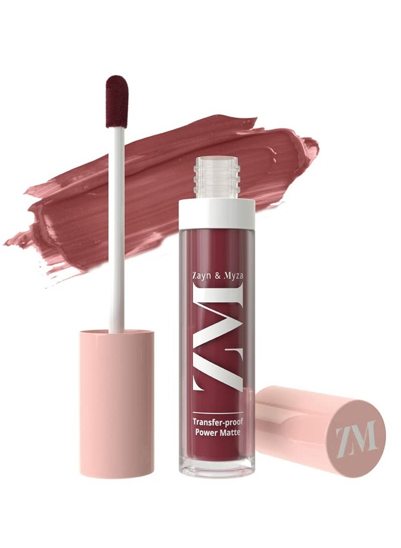 ZM Zayn & Myza - Transfer-Proof Power Matte Lip Colour Mystic Mauve - Image 1