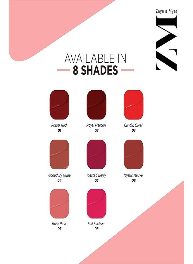 ZM Zayn & Myza - Transfer-Proof Power Matte Lip Colour Mystic Mauve - Image 1