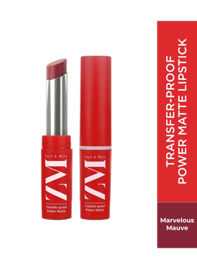ZM Zayn & Myza Transfer-Proof Power Matte Lipstick Marvellous Mauve  - Image 1