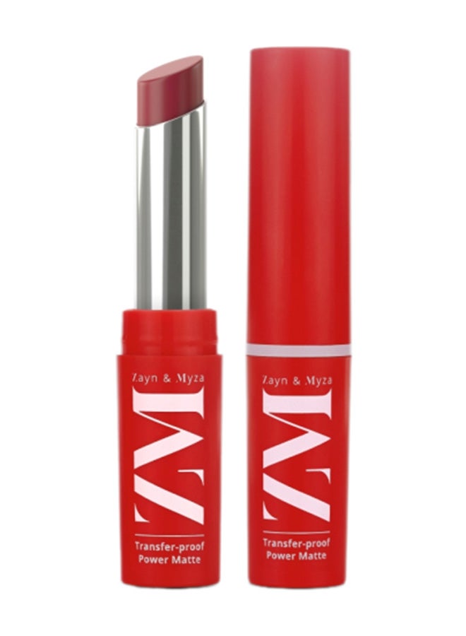 ZM Zayn & Myza Transfer-Proof Power Matte Lipstick Marvellous Mauve  - Image 2