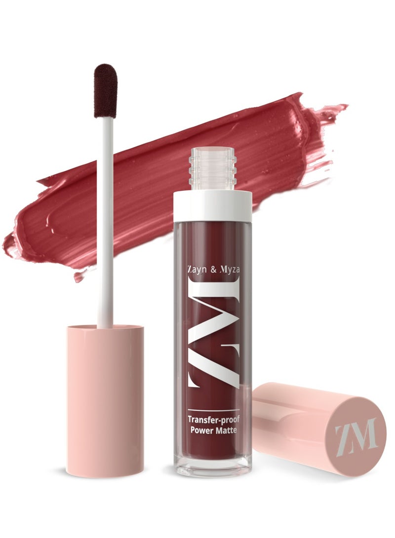 ZM Zayn & Myza - Transfer Proof Power Matte Lip Color Royal Maroon - Image 1