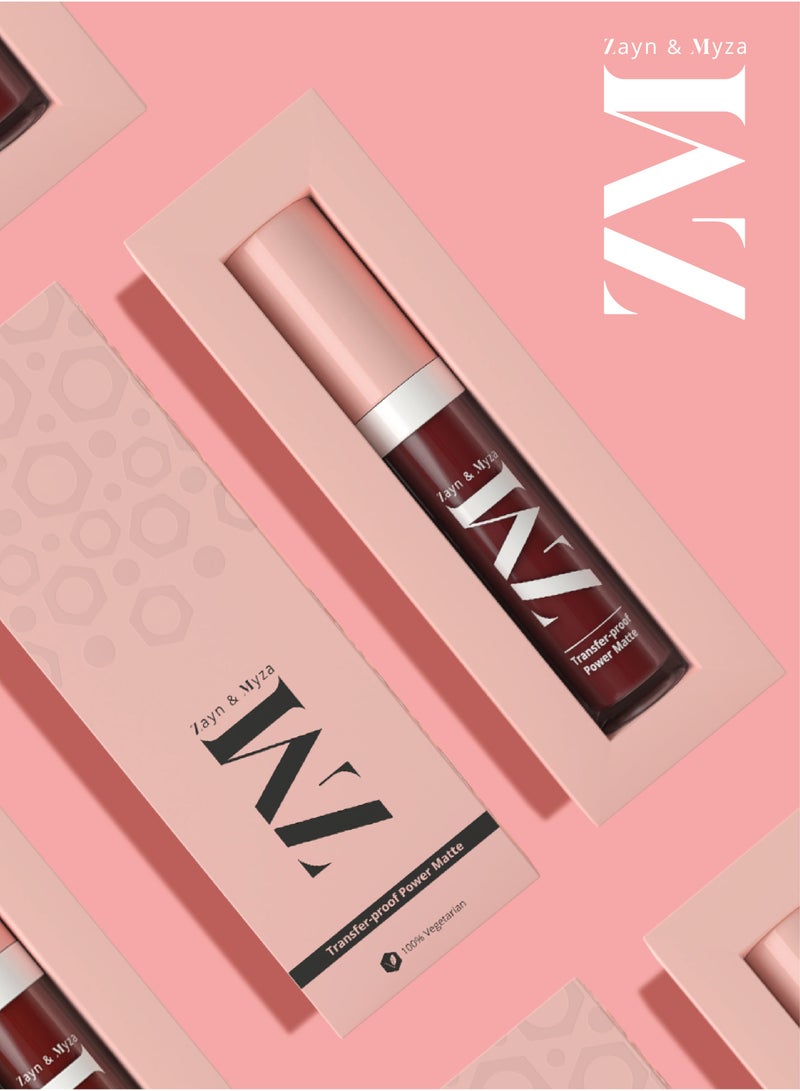 ZM Zayn & Myza - Transfer Proof Power Matte Lip Color Royal Maroon - Image 1