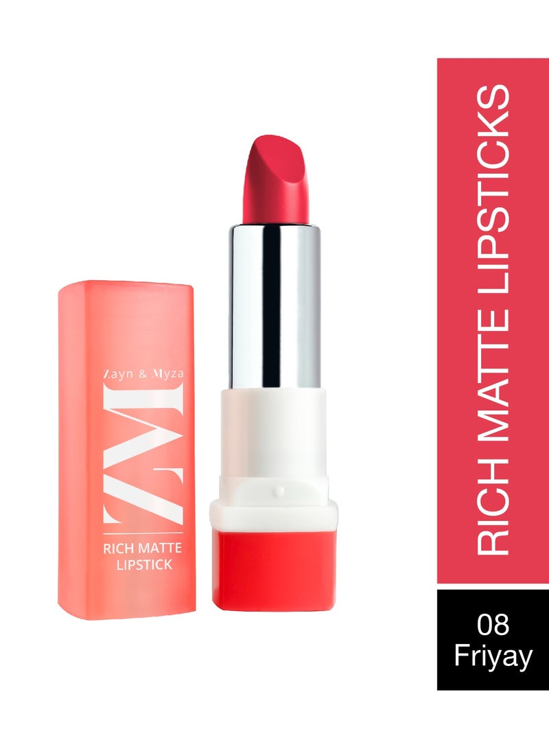 ZM Zayn & Myza - Rich Matte Creamy Bullet Lipstick 4.2 G Friyay - Image 1