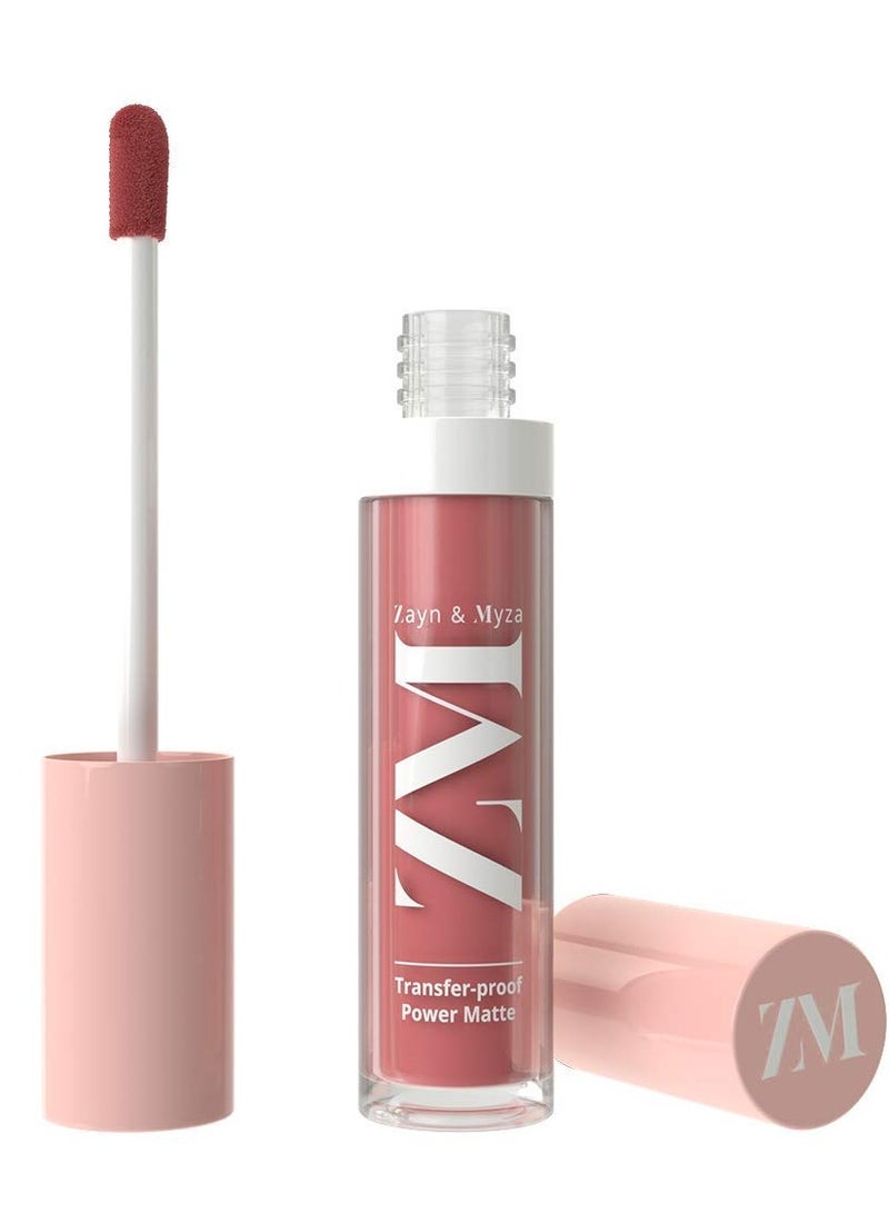 ZM Zayn & Myza - Transfer-Proof Power Matte Lip Colour Rose Pink - Image 1