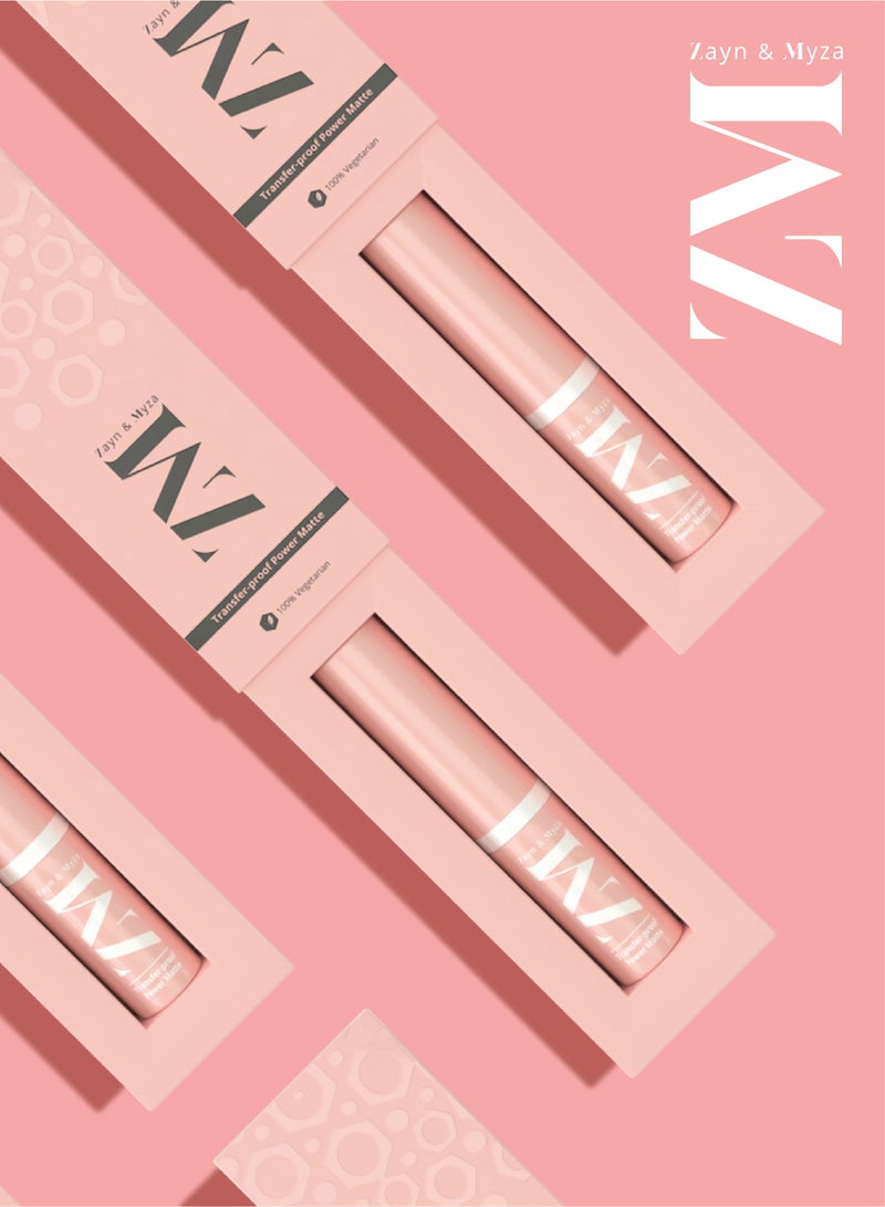 ZM Zayn & Myza - Transfer-Proof Power Matte Lipstick, 3.2 g Burgundy Bliss - Image 1