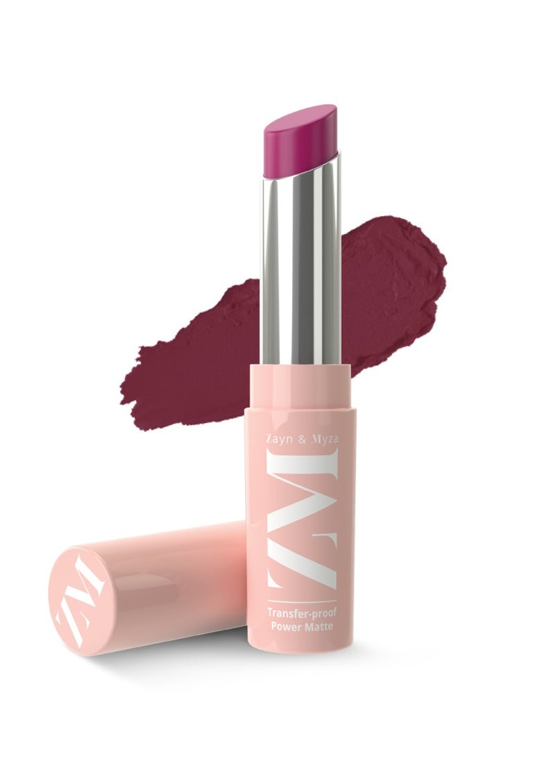 ZM Zayn & Myza Transfer-Proof Power Matte Lipstick Cherry Nectar  - Image 1