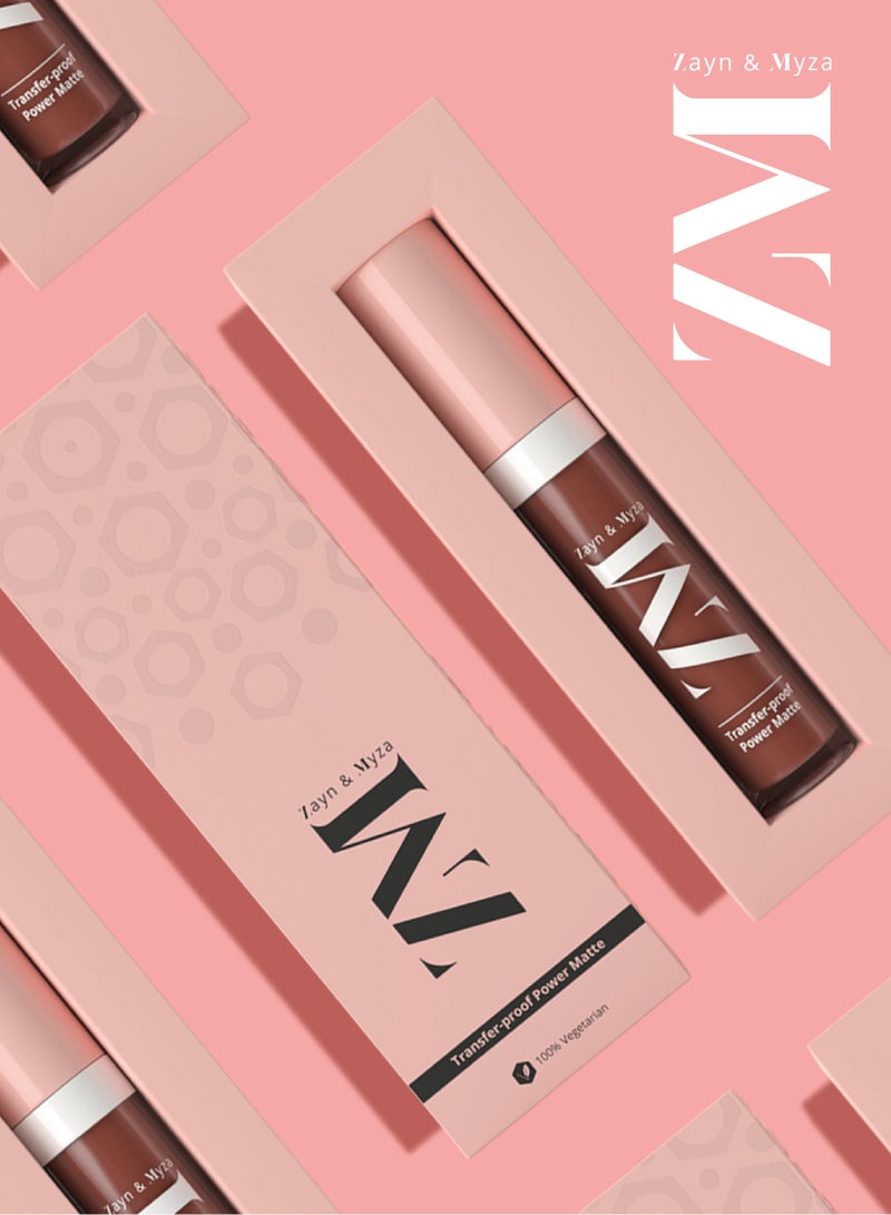 ZM Zayn & Myza - Transfer Proof Power Matte Lip Colour Wooed By Nude - Image 1