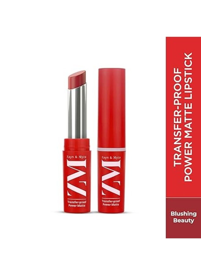 ZM Zayn & Myza - Transfer-Proof Power Matte Lipstick Blushing Beauty - Image 1