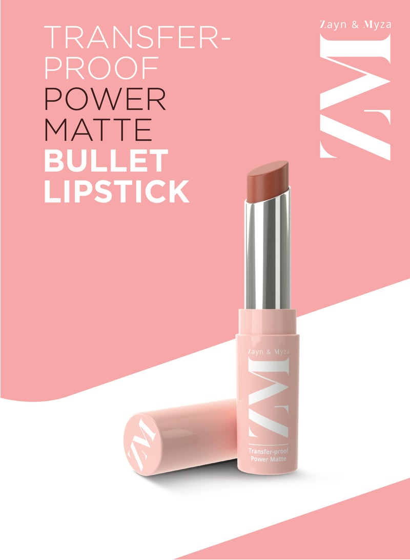 ZM Zayn & Myza - Transfer Proof Power Matte Lipstick Bare Beauty - Image 1
