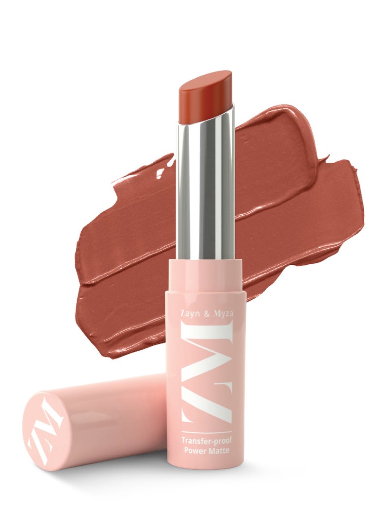 ZM Zayn & Myza - Transfer Proof Power Matte Lipstick Bare Beauty - Image 1