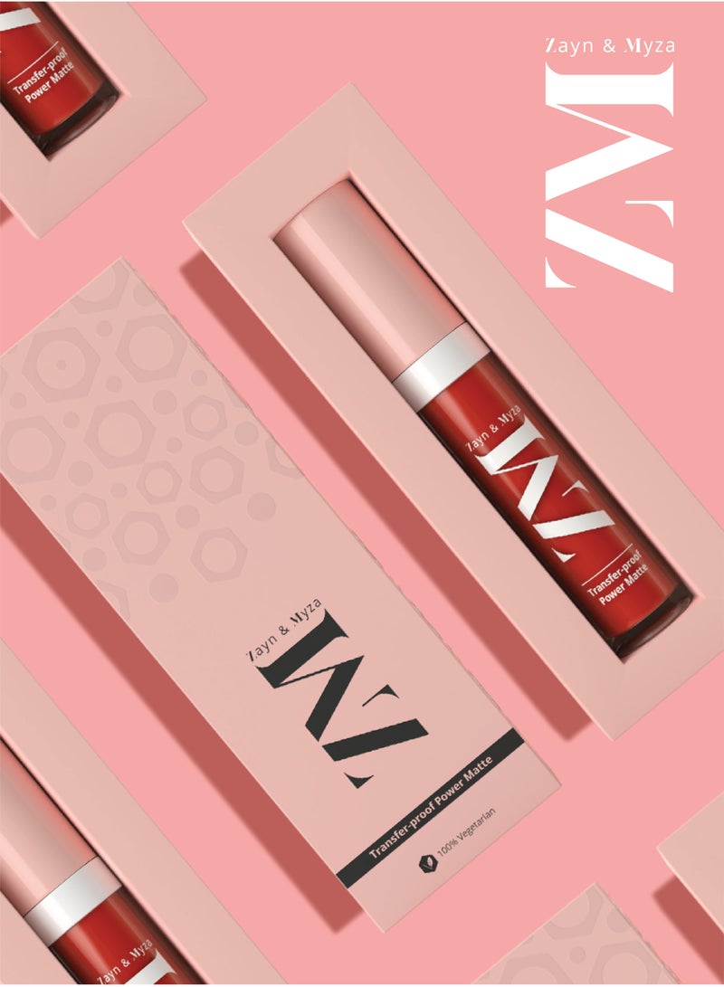 ZM Zayn & Myza - Transfer Proof Power Matte Lip Colour Candid Coral - Image 1