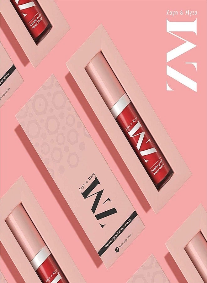 ZM Zayn & Myza - Transfer Proof Power Matte Lip Colour Candid Coral - Image 1