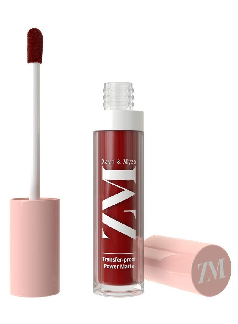 ZM Zayn & Myza - Transfer-Proof Power Matte Lip Colour Power Red - Image 1