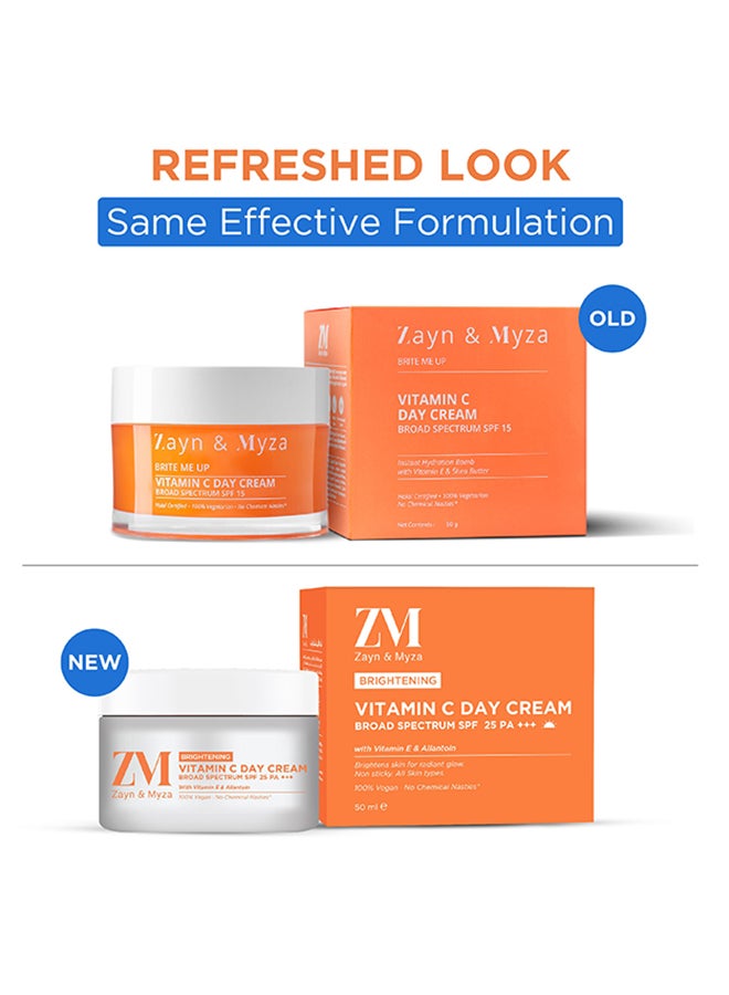 ZM Zayn & Myza Vitamin C Day cream SPF 25 with UVA sun protection for all skin Type 50 gm  - Image 1