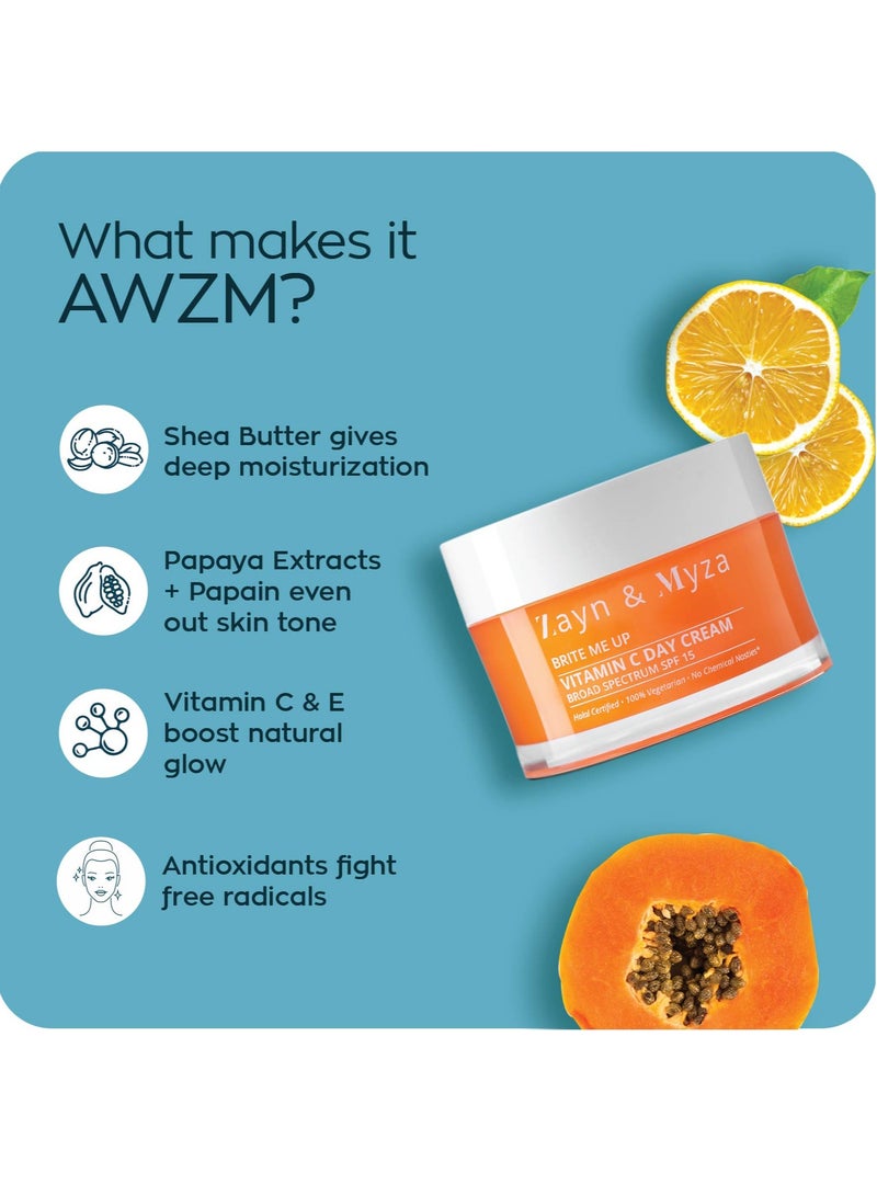 ZM Zayn & Myza Vitamin C Day cream SPF 25 with UVA sun protection for all skin Type 50 gm  - Image 5