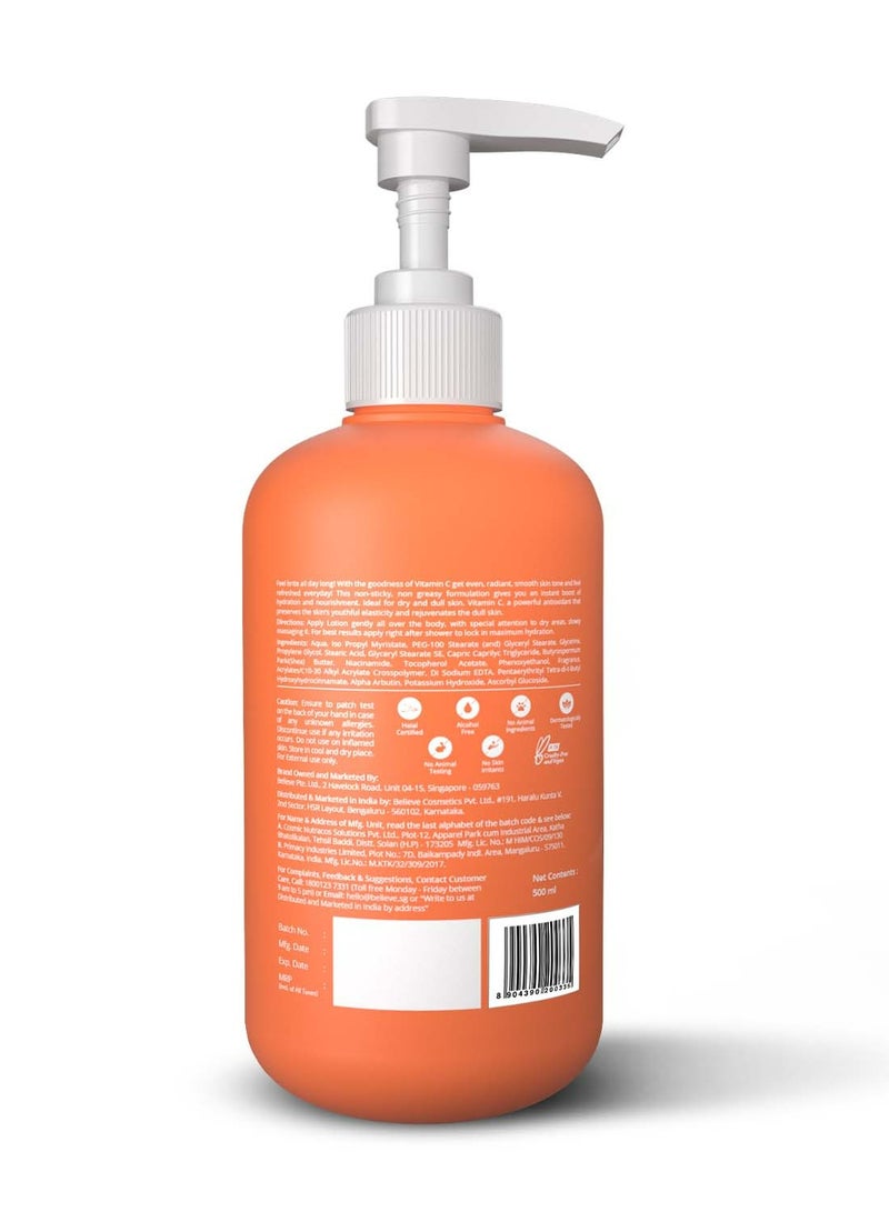 ZM Zayn & Myza - Vitamin C Body Lotion Glow Reviving and Skin Brightening Shea Butter 500ml - Image 1