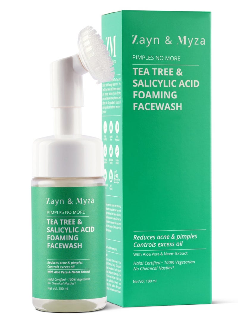 ZM Zayn & Myza - Tea Tree & Salicylic Acid Foaming Face wash 100 ml - Image 1