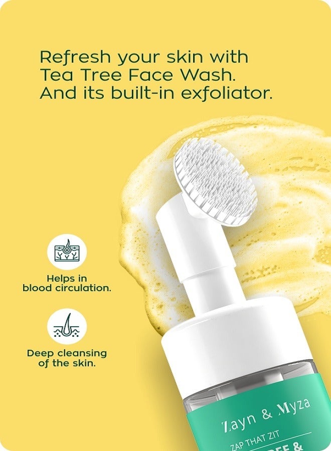 ZM Zayn & Myza - Tea Tree & Salicylic Acid Foaming Face wash 100 ml - Image 1