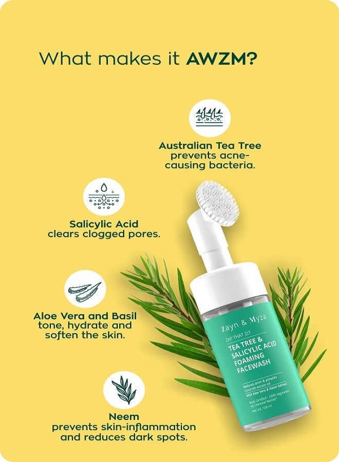 ZM Zayn & Myza - Tea Tree & Salicylic Acid Foaming Face wash 100 ml - Image 1
