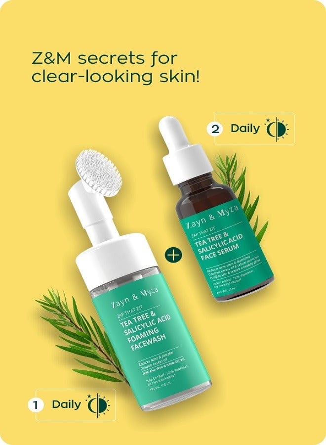 ZM Zayn & Myza - Tea Tree & Salicylic Acid Foaming Face wash 100 ml - Image 1