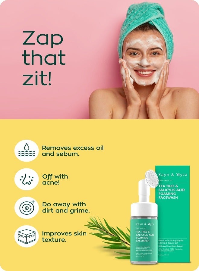 ZM Zayn & Myza - Tea Tree & Salicylic Acid Foaming Face wash 100 ml - Image 1