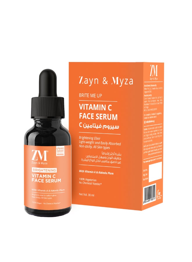 ZM Zayn & Myza Brite Me Up Vitamin C Face Serum 30ml  - Image 1