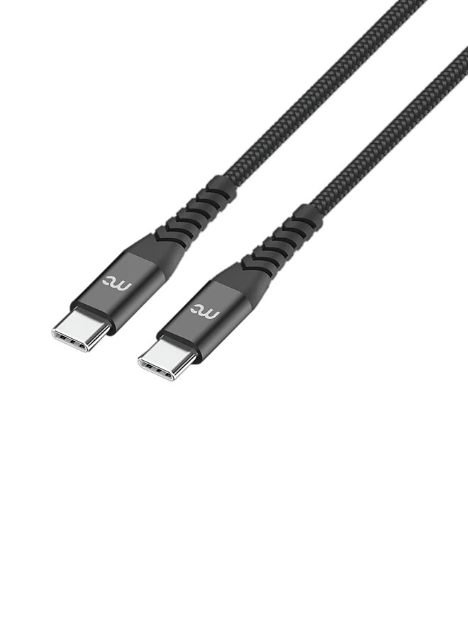 ماي كاندي Type -C To Type -C 240W Fast Charging Cable Black - Image 1