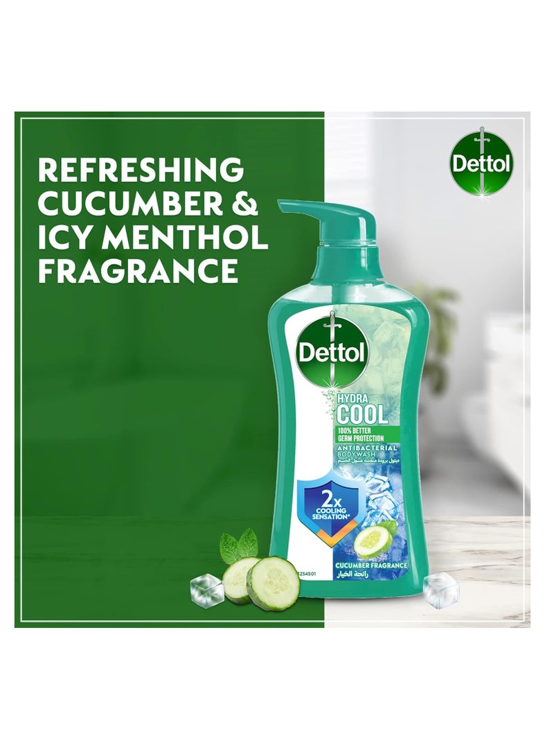 ديتول جل استحمام ديتول هيدرا كول وغسول الجسم، برائحة الخيار والمنثول الجليدي لحماية فعالة من الجراثيم والنظافة الشخصية 500ملليلتر - Image 5
