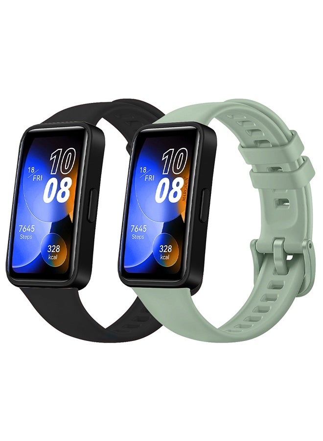 مارجون عبوتان من سوار ساعة هواوي باند 8 للرجال والنساء، حزام ساعة رياضي خفيف الوزن من السيليكون البديل - Image 2