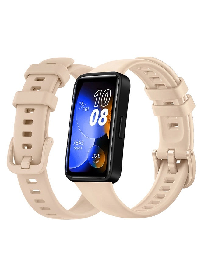 MARGOUN Replacement Silicone Band for Huawei Band 8 and 9 Watch Band for Men Women - Sport Strap Band Lightweight Band Pink - Image 2