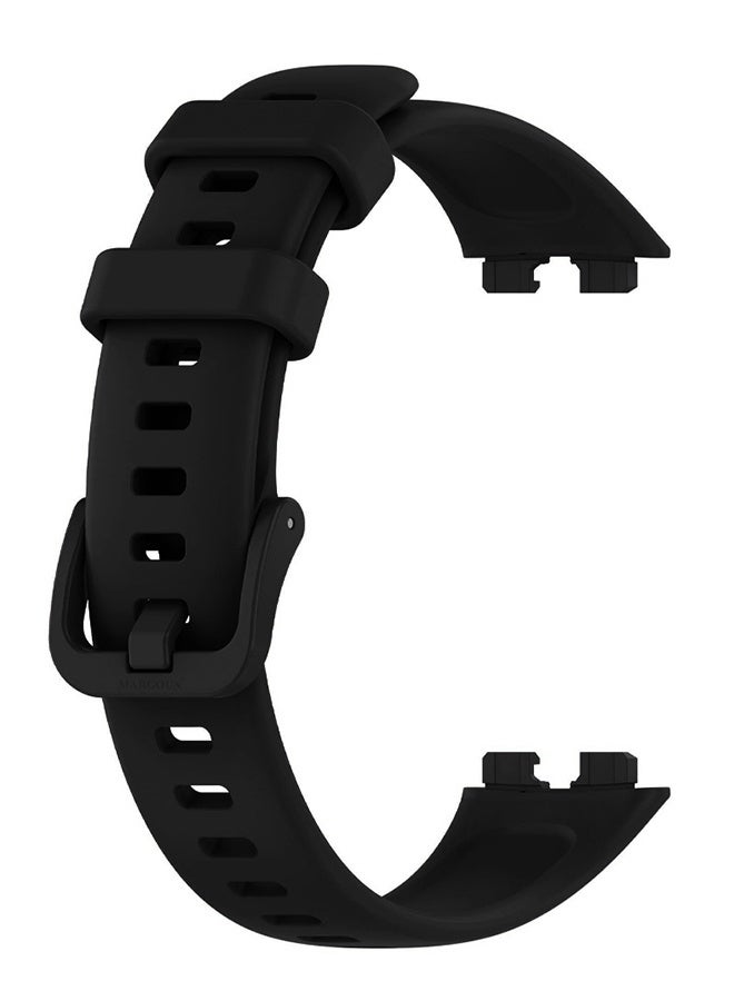 MARGOUN Replacement Silicone Band for Huawei Band 8 and 9 Watch Band for Men Women - Sport Strap Band Lightweight Band Black - Image 1