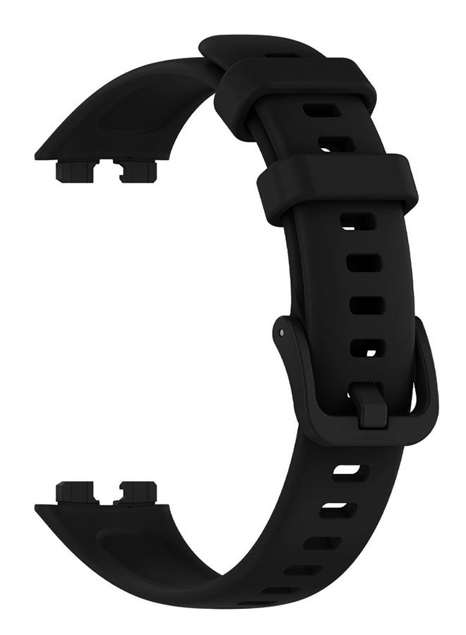 MARGOUN Replacement Silicone Band for Huawei Band 8 and 9 Watch Band for Men Women - Sport Strap Band Lightweight Band Black - Image 3