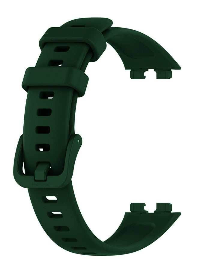 MARGOUN Replacement Silicone Band for Huawei Band 8 and 9 Watch Band for Men Women - Sport Strap Band Lightweight Band Green - Image 1