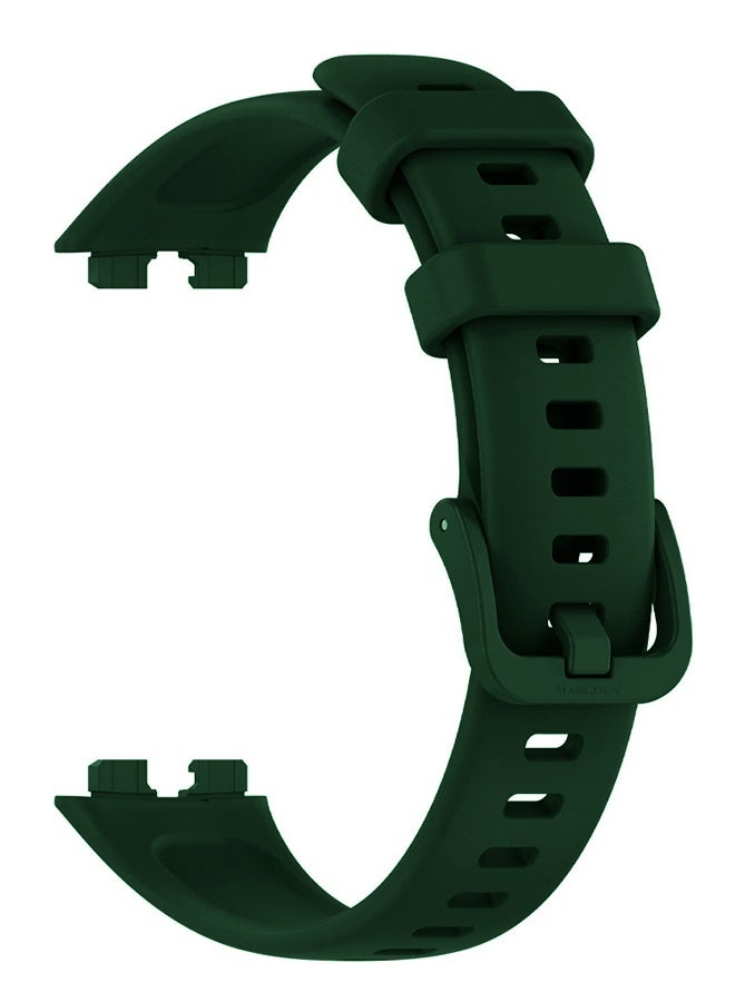 MARGOUN Replacement Silicone Band for Huawei Band 8 and 9 Watch Band for Men Women - Sport Strap Band Lightweight Band Green - Image 3